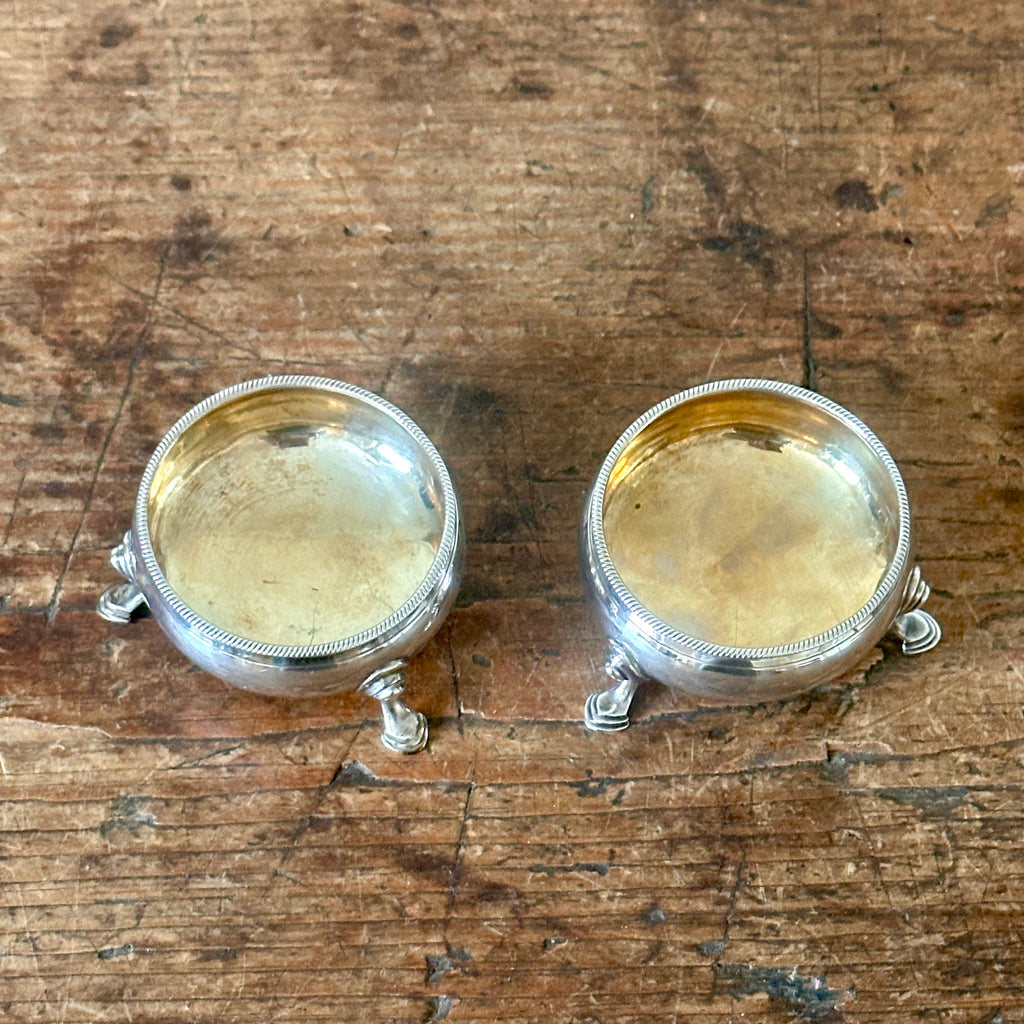 Pair of Georgian Sterling Silver Salt Cellars