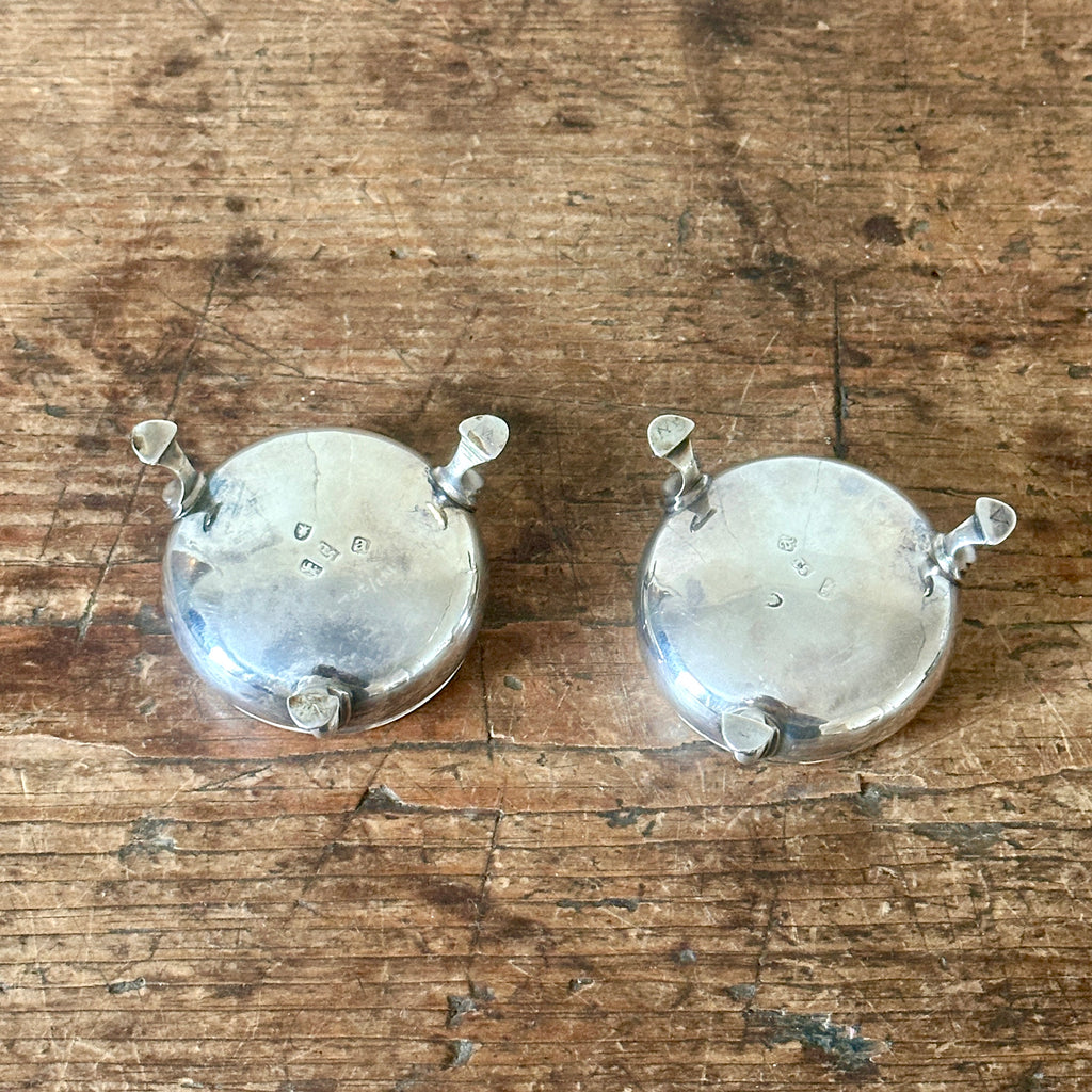 Pair of Georgian Sterling Silver Salt Cellars