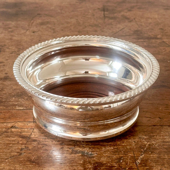 Large Vintage Wine Coaster with Gadroon Border