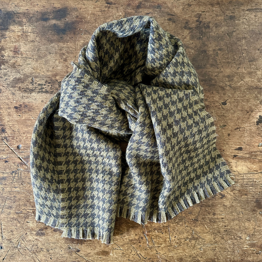 Corrie Taupe British Wool Scarf