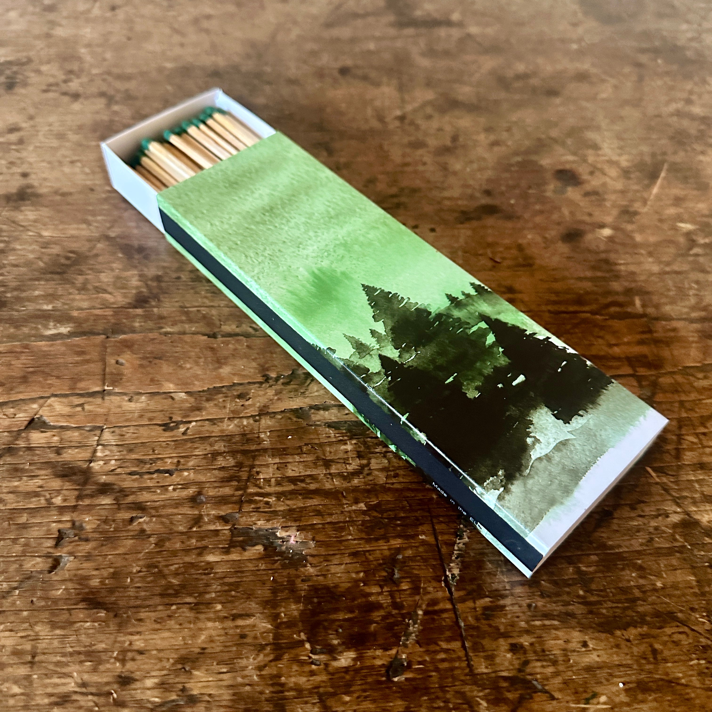 Pine Tree Fireplace Matchbox - Larger Cross