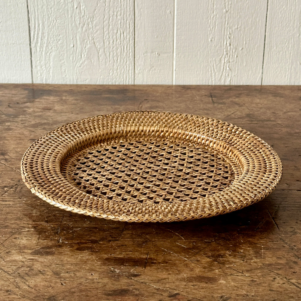 Rattan Open Weave Charger