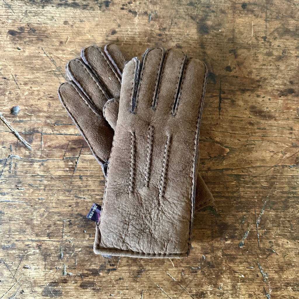Dark Brown Sheepskin Gloves