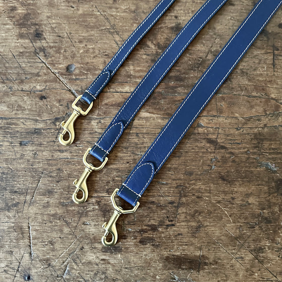Handcrafted Chelsea Leather Dog Lead - Nocturne