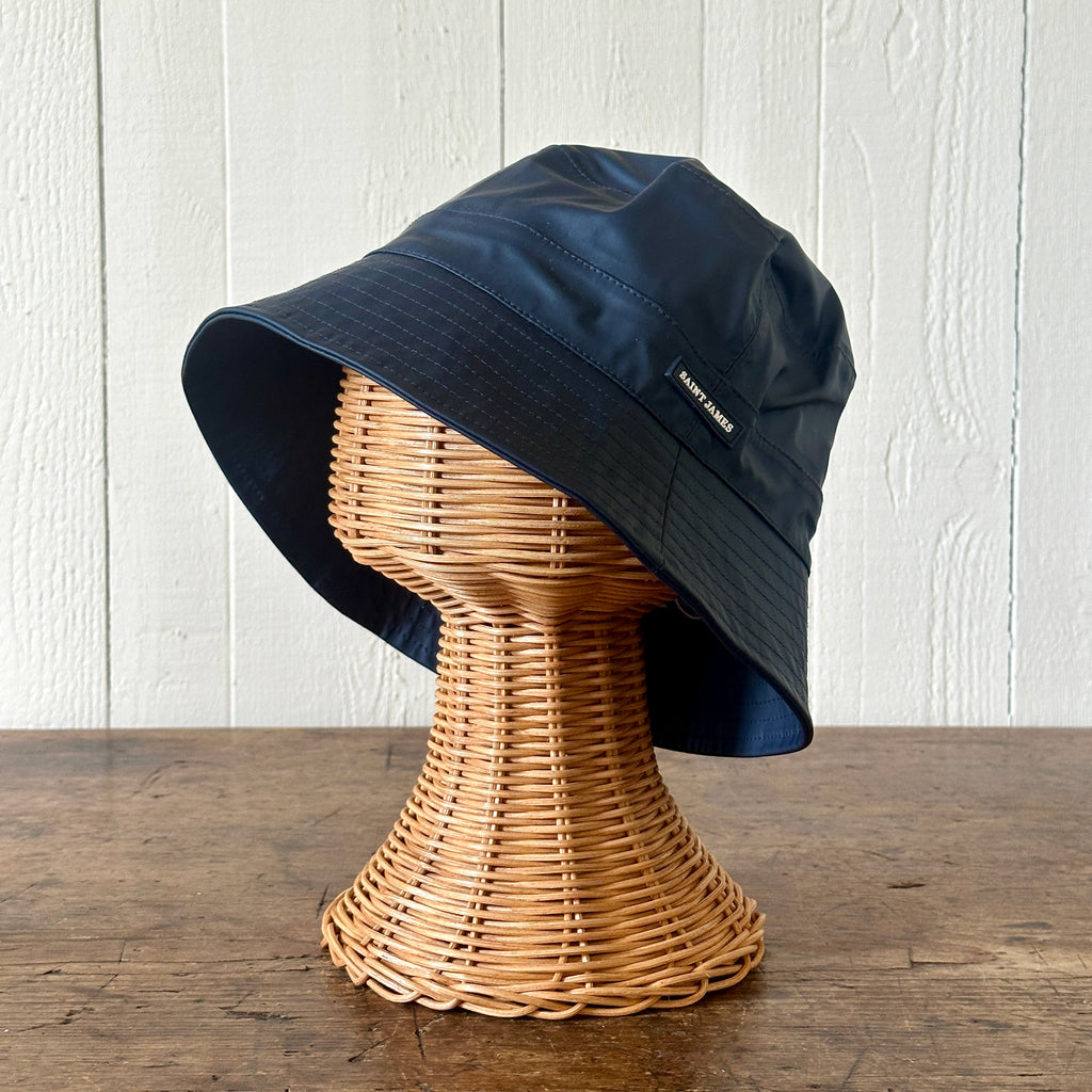 Saint James Bucket Rain Hat - Marine Blue