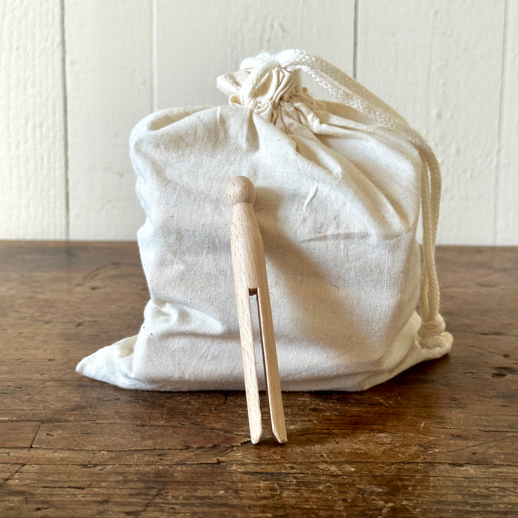 Old Fashioned Wooden Clothes Pegs