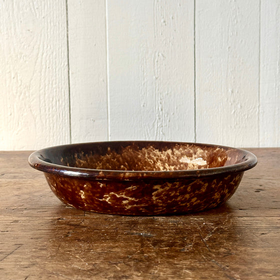 Antique Oval Bennington Serving Dish