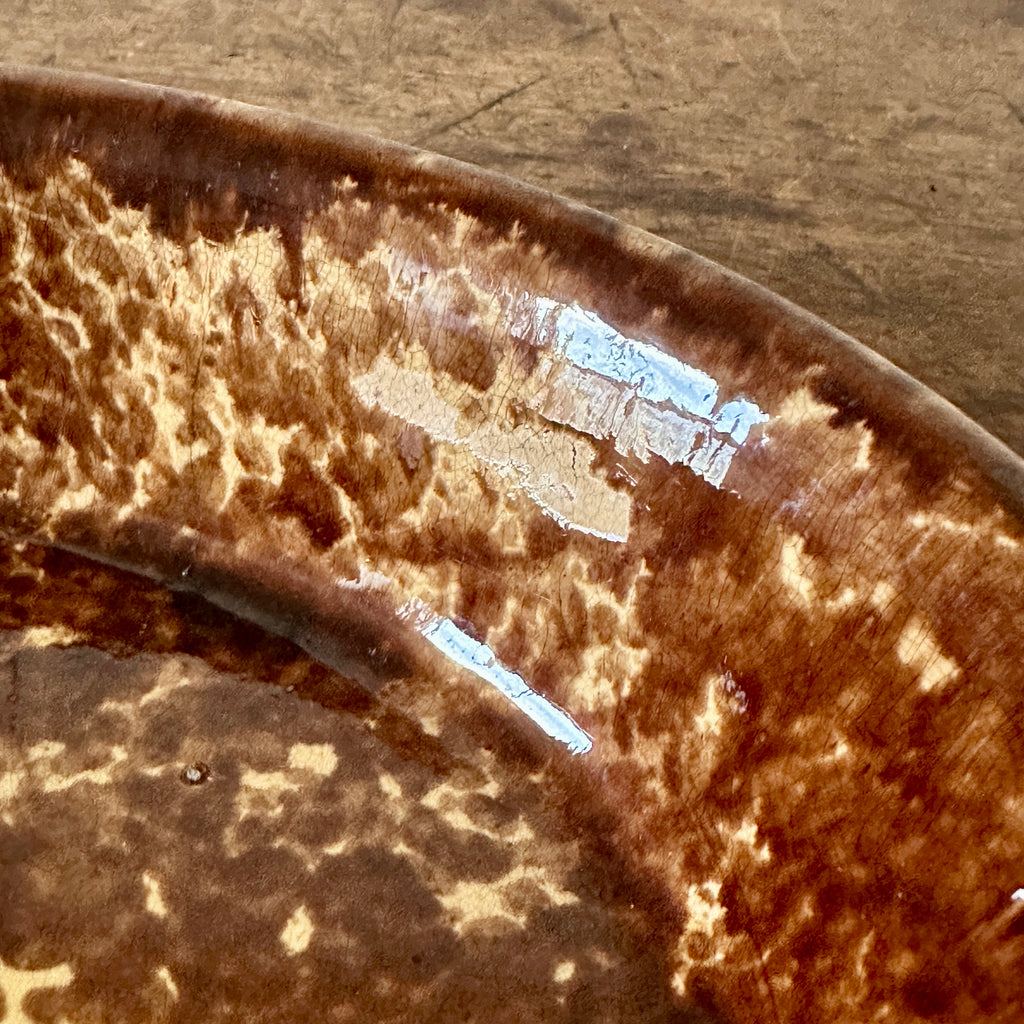 Antique Oval Bennington Serving Dish