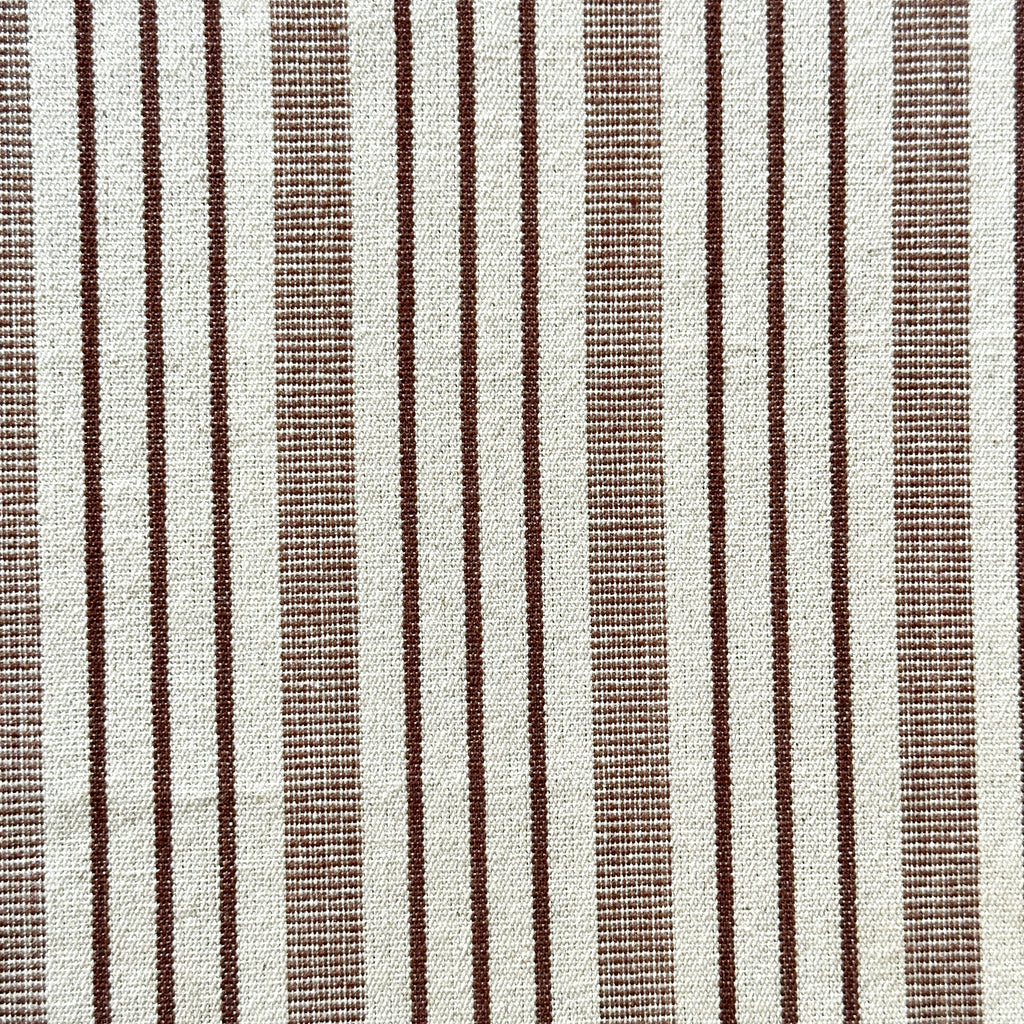Chocolate Brown Stripe Tablecloth