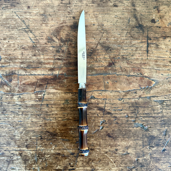 Dark Bamboo Steak Knife
