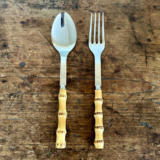 Bamboo Two Piece Serving Set