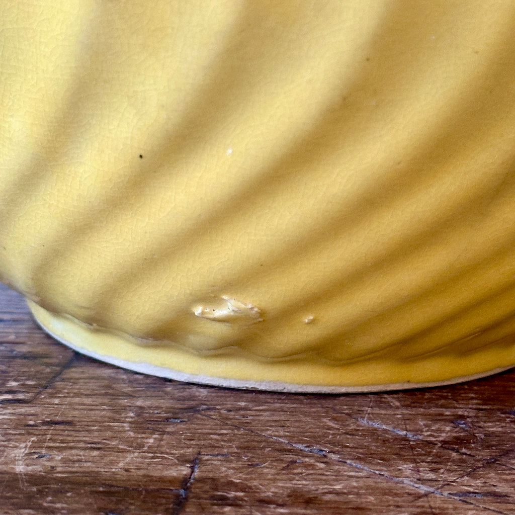 Yellowware Mixing Bowl with Swirl Sides