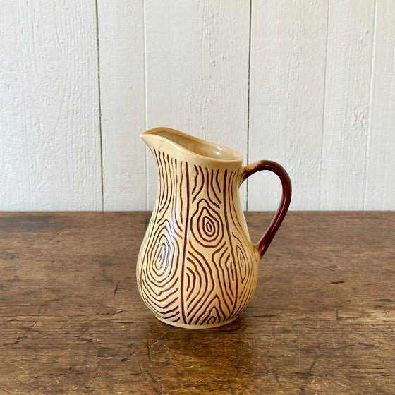 Faux Bois Vintage Jug