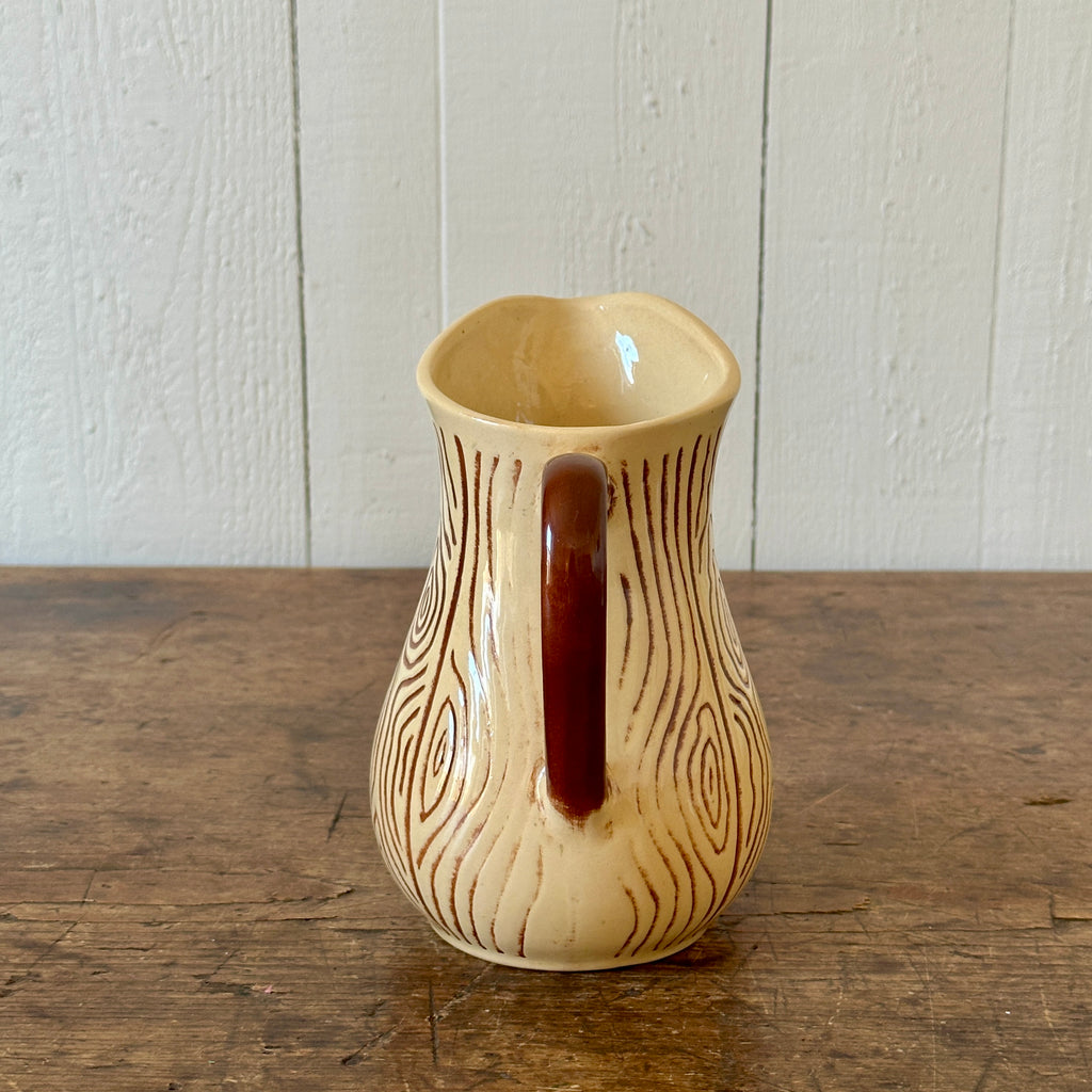 Faux Bois Vintage Jug