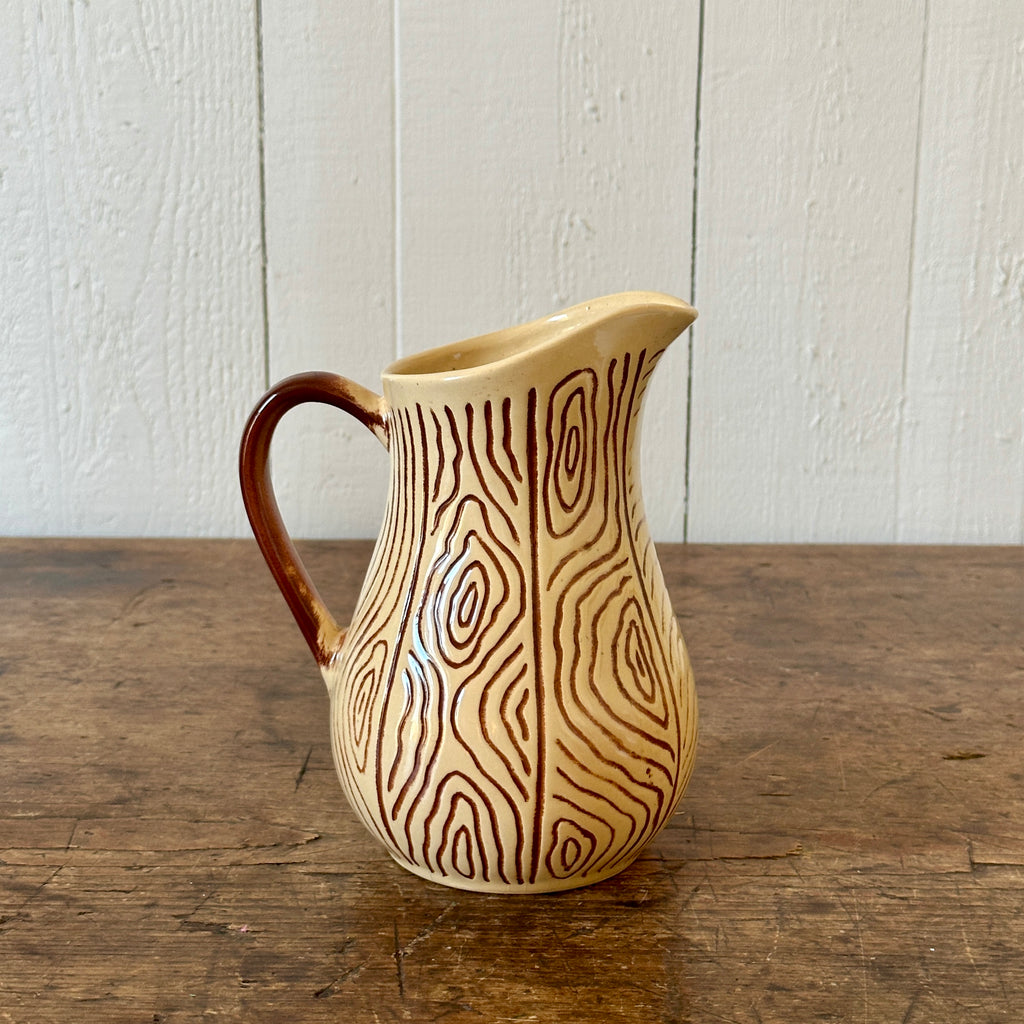 Faux Bois Vintage Jug