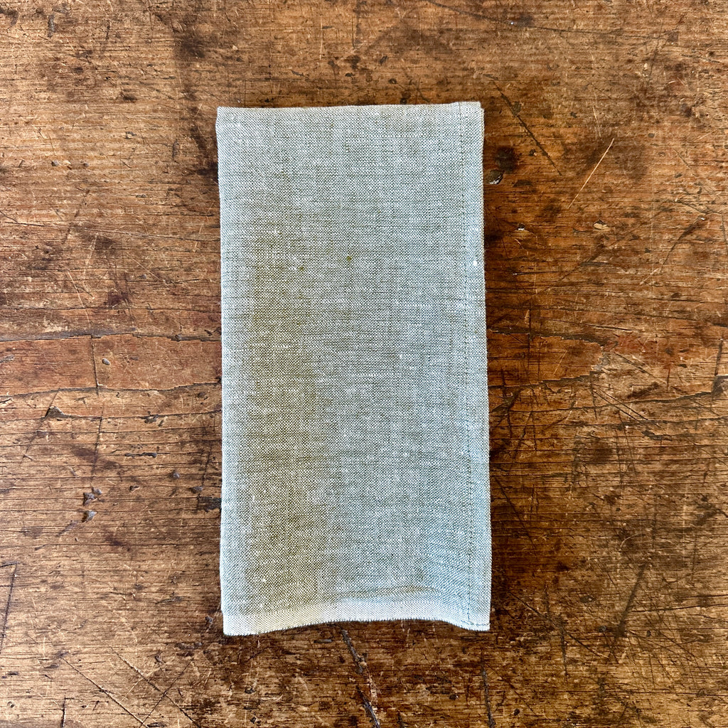 Olive Washed Linen Napkins