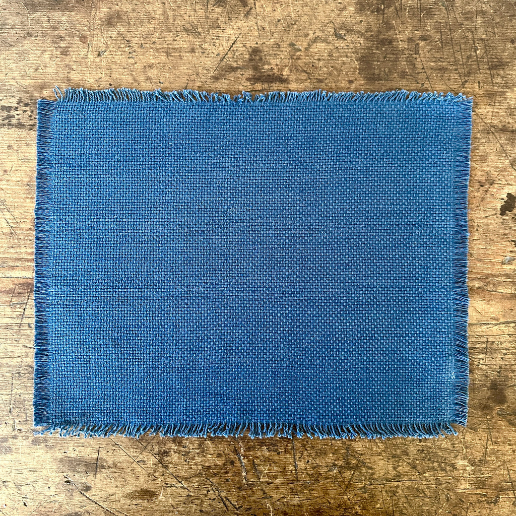 Indigo Woven Jute and Cotton Placemats - Set of 4