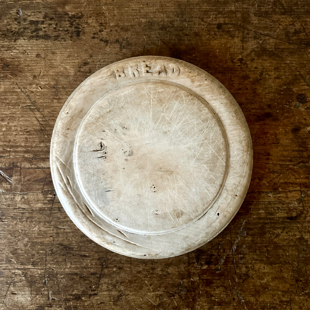 Antique Round Bread Board