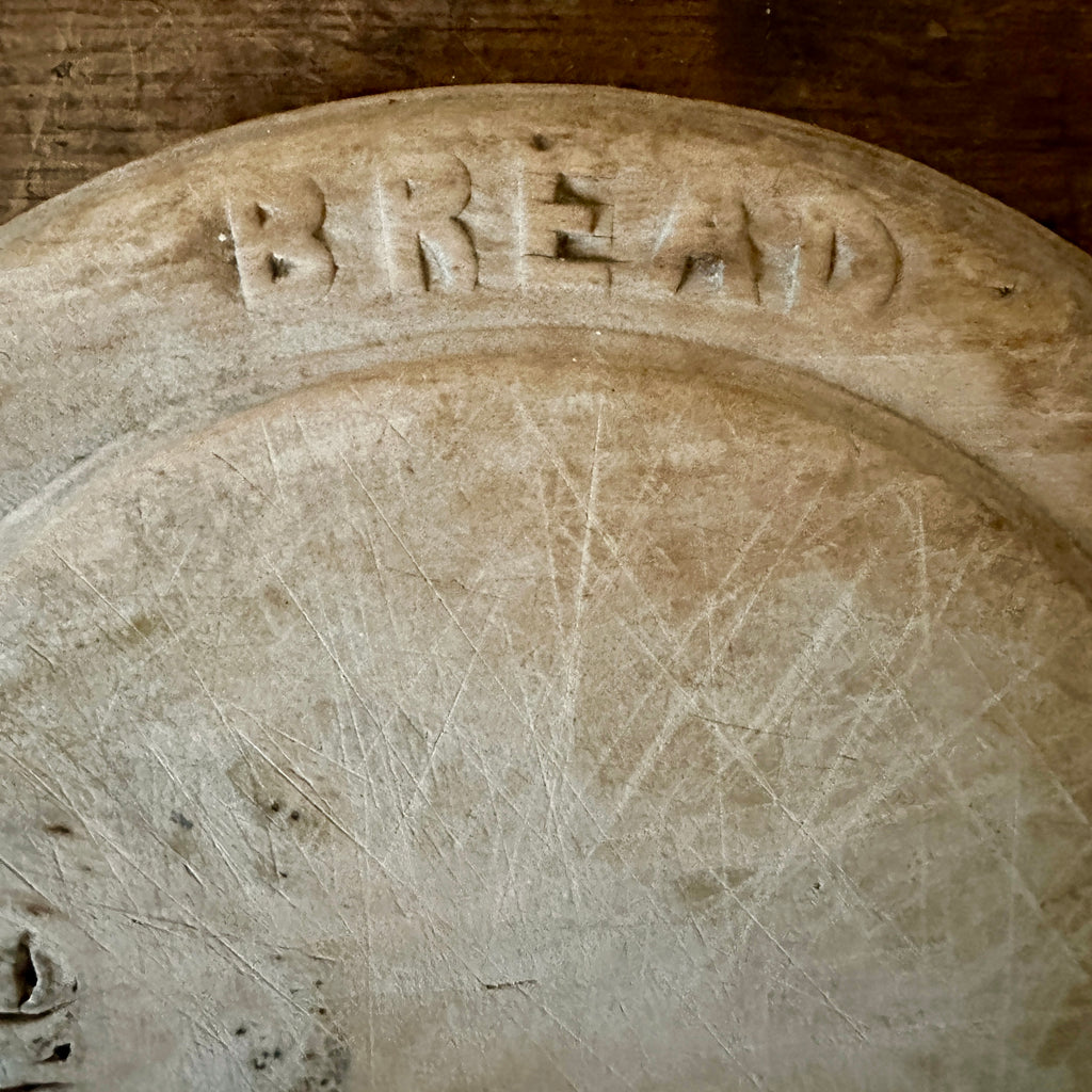 Antique Round Bread Board