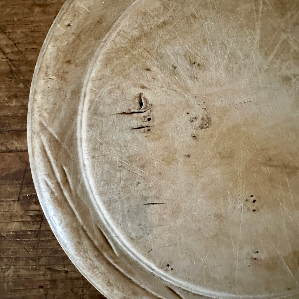 Antique Round Bread Board