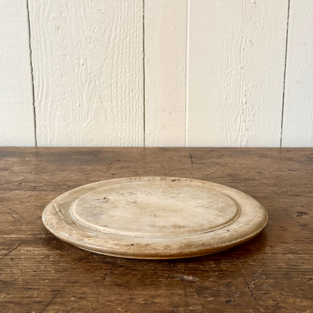 Antique Round Bread Board