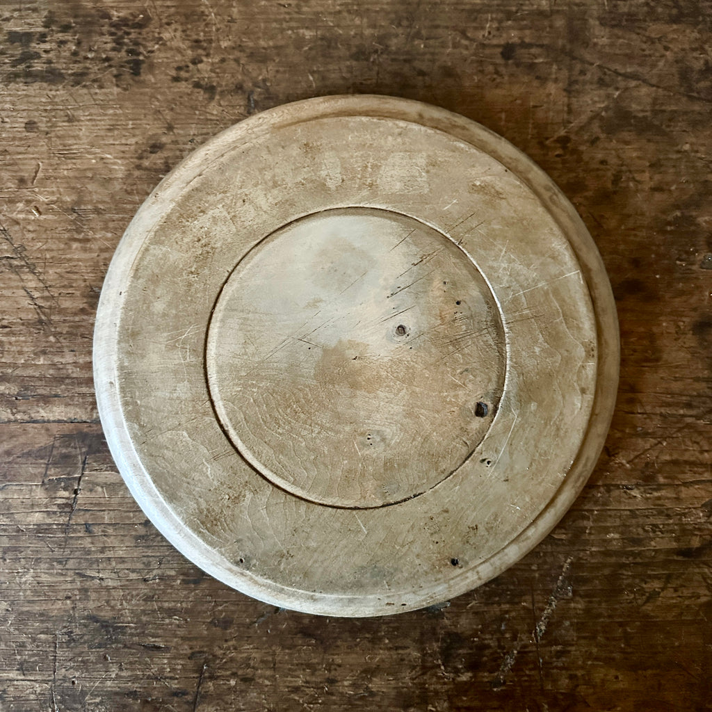 Antique Round Bread Board