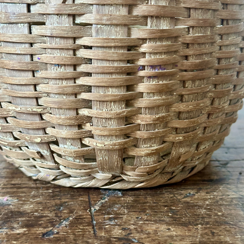 Antique Berry Basket with Wood Handle