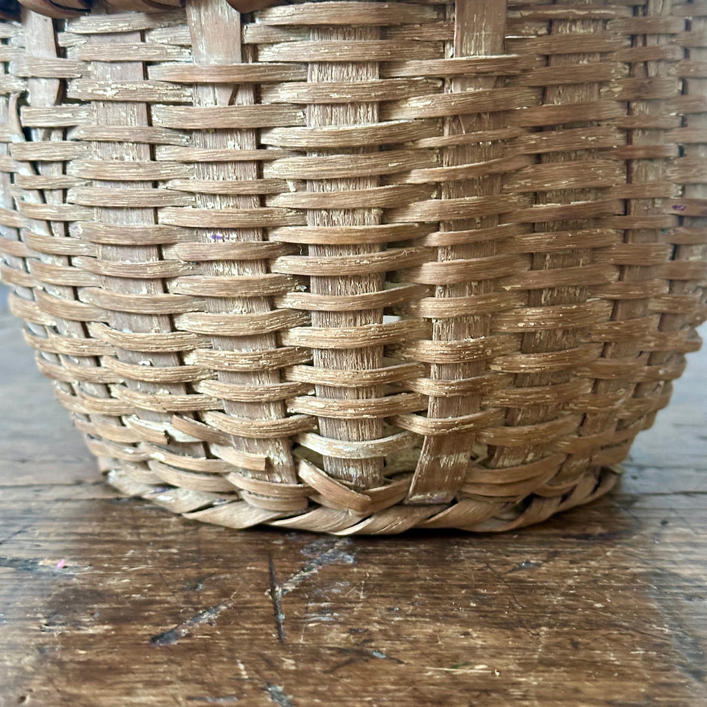 Antique Berry Basket with Wood Handle