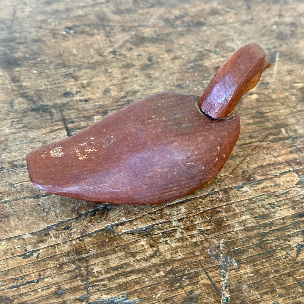 Vintage Carved Wood Duck #2