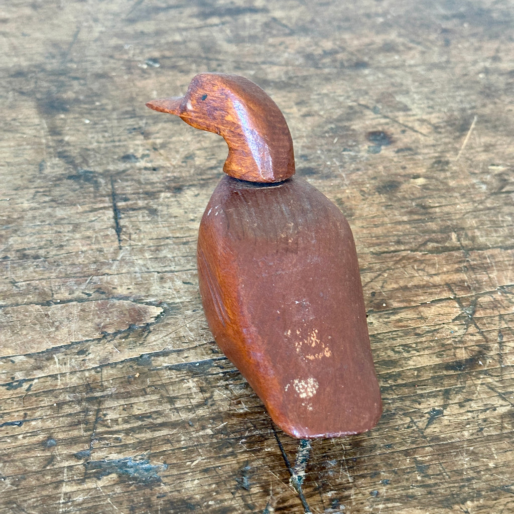 Vintage Carved Wood Duck #2