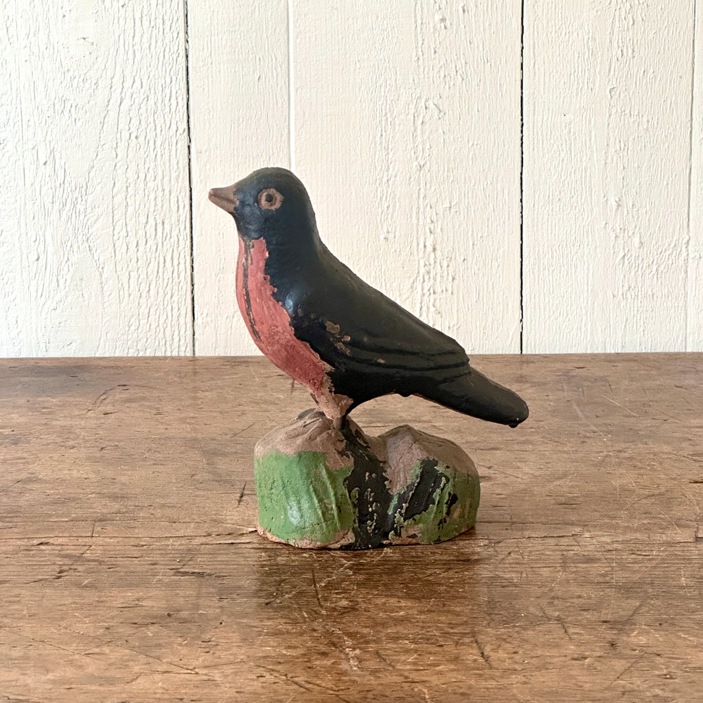 Vintage Folk Art Robin