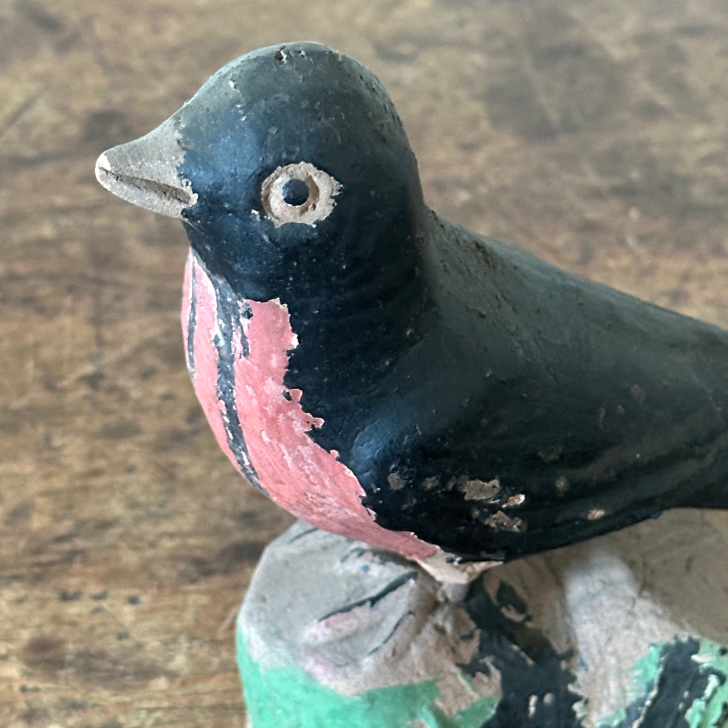 Vintage Folk Art Robin