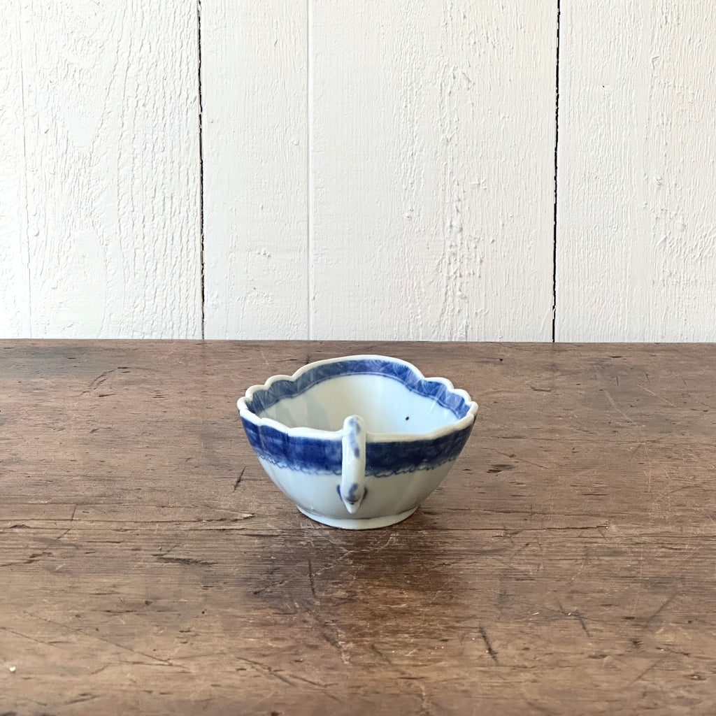 Chinese Export Canton Porcelain Sauce Boat