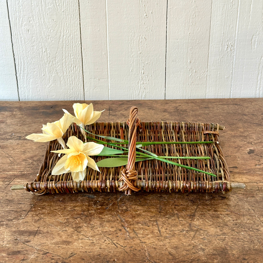 One Handle Willow Provencal Cheese Tray