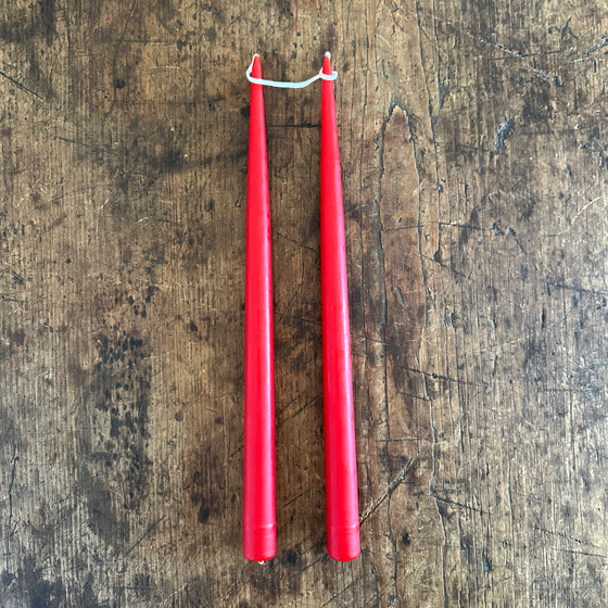 Holly Red Everyday Taper Candles