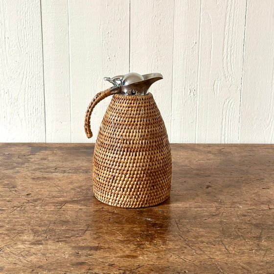 Rattan Wrapped Thermos