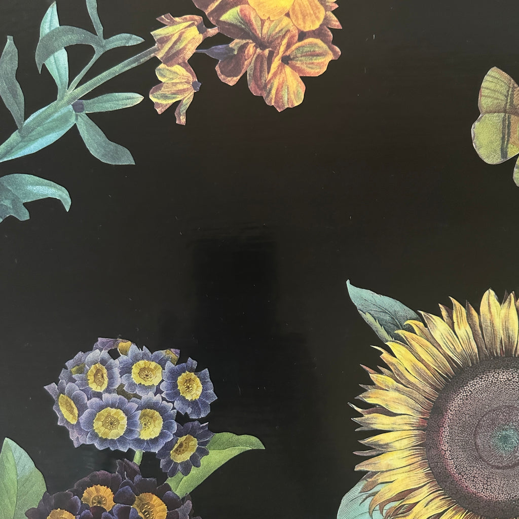 Sunflower #2 Botanical Decoupage Tray