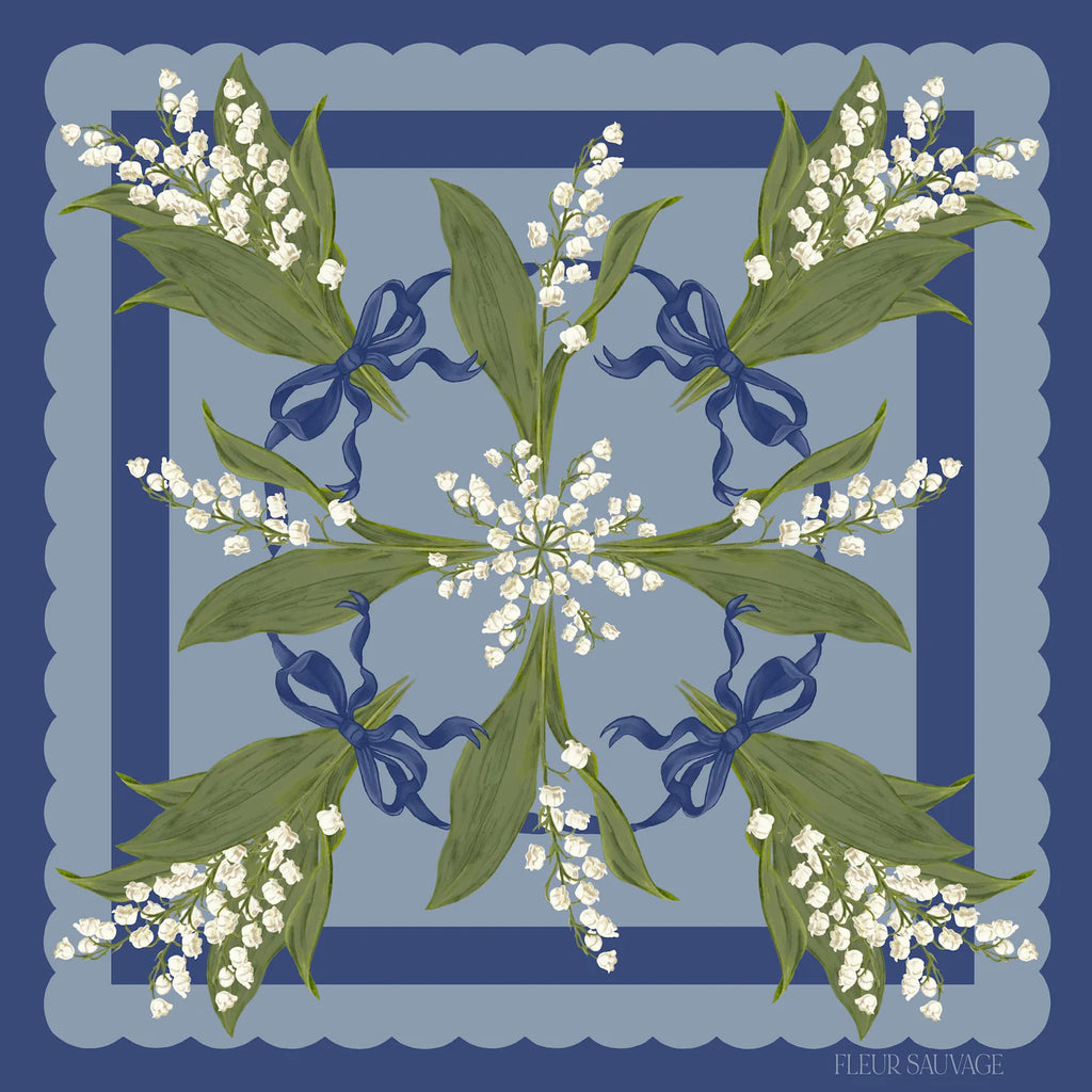 Lily of the Valley Silk Scarf