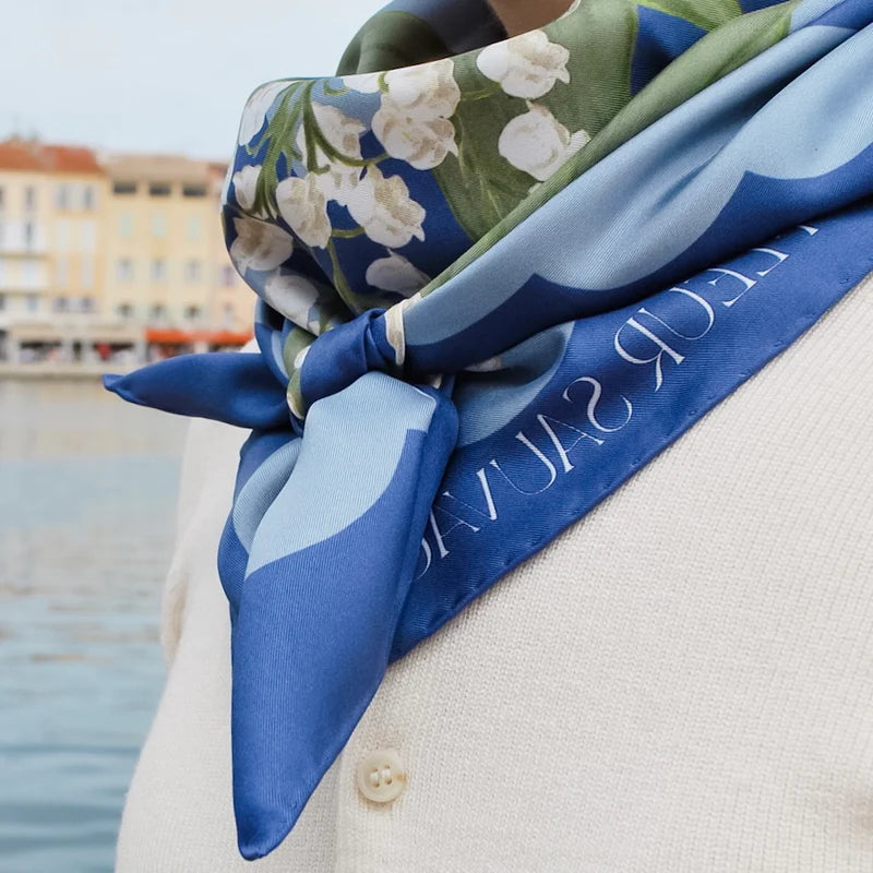 Lily of the Valley Silk Scarf