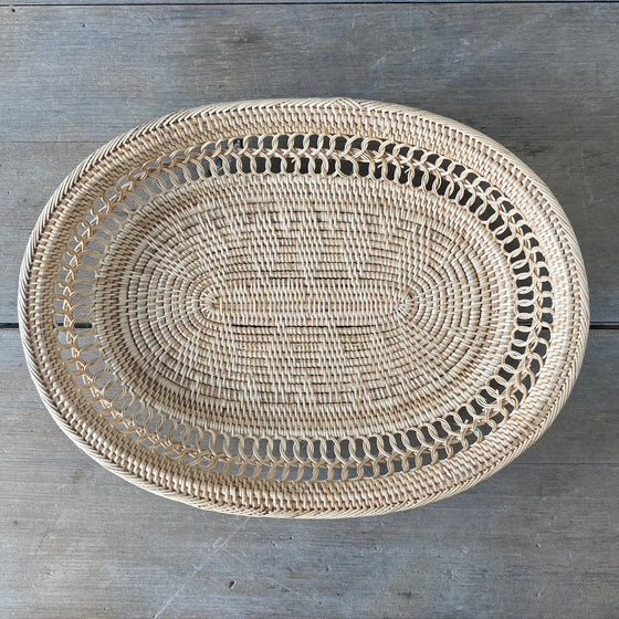 Rattan Oval Tray