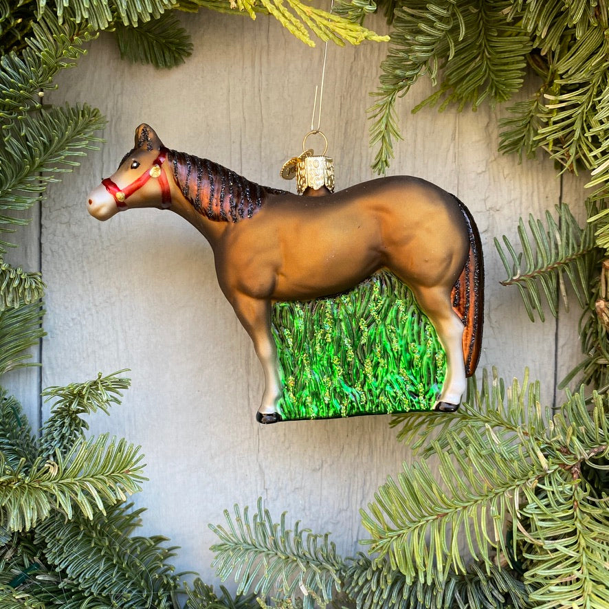 Quarter Horse Christmas Tree Ornament