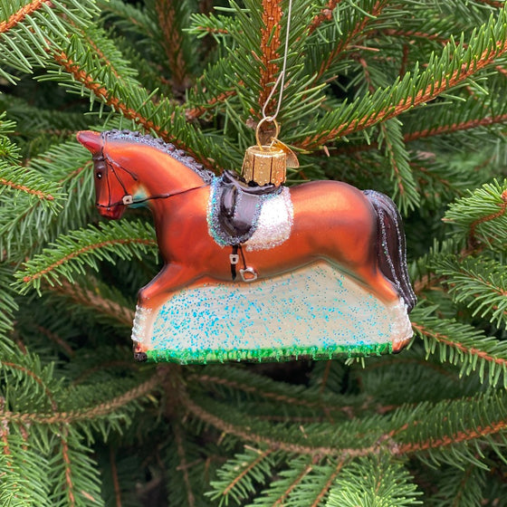Dressage Horse Christmas Tree Ornament
