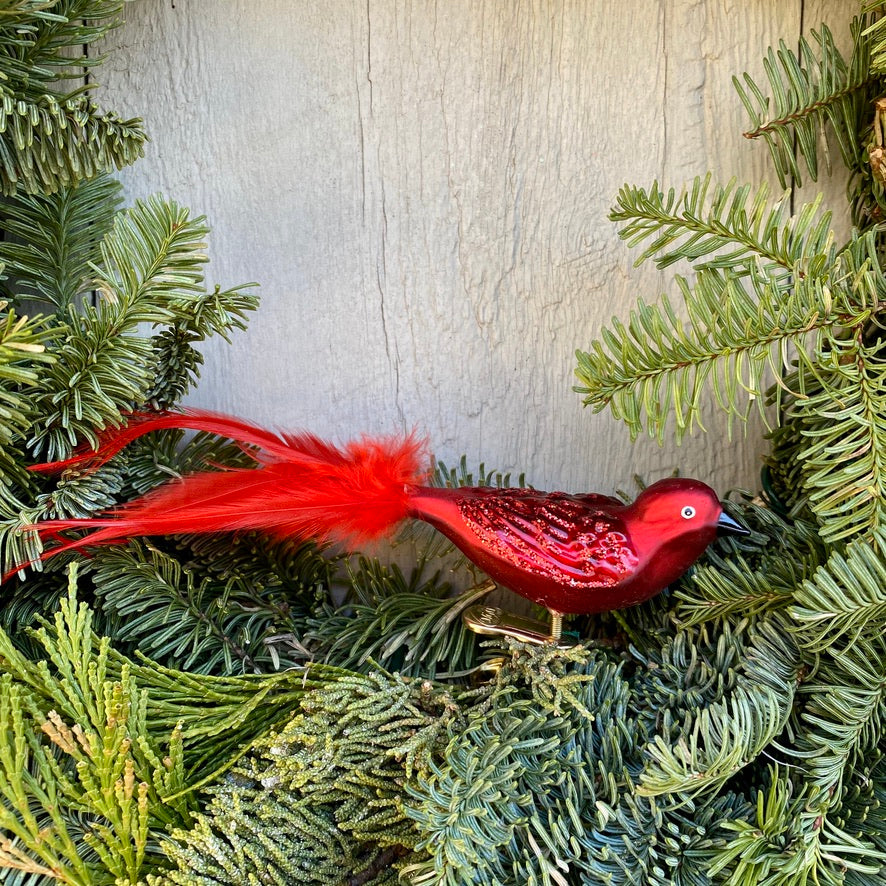 Red Songbird Christmas Tree Ornament