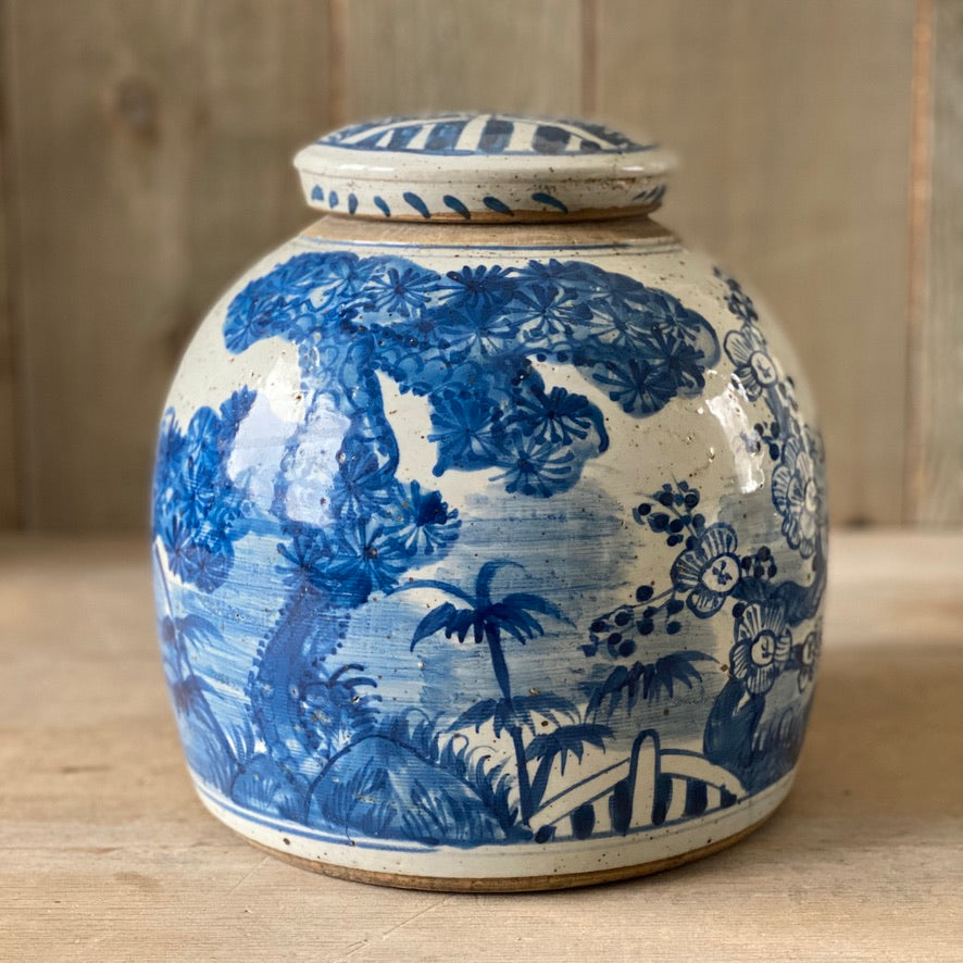 Chinese Porcelain Jar with Tree - Medium