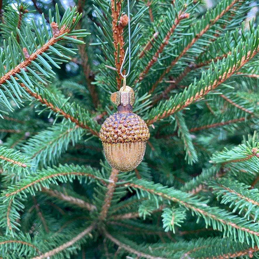 Small Acorn Christmas Tree Ornament