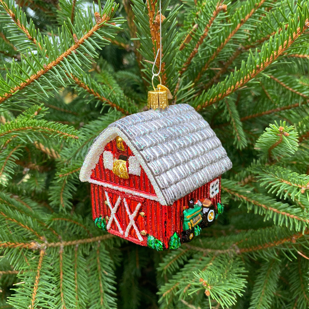 Barn Christmas Ornament