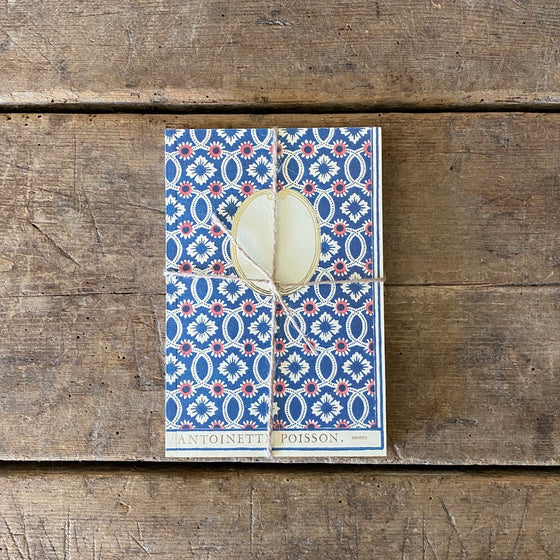 French 18th Century Inspired Notebook - Flowers & Interlacing