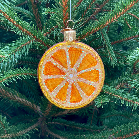 Orange Christmas Ornament