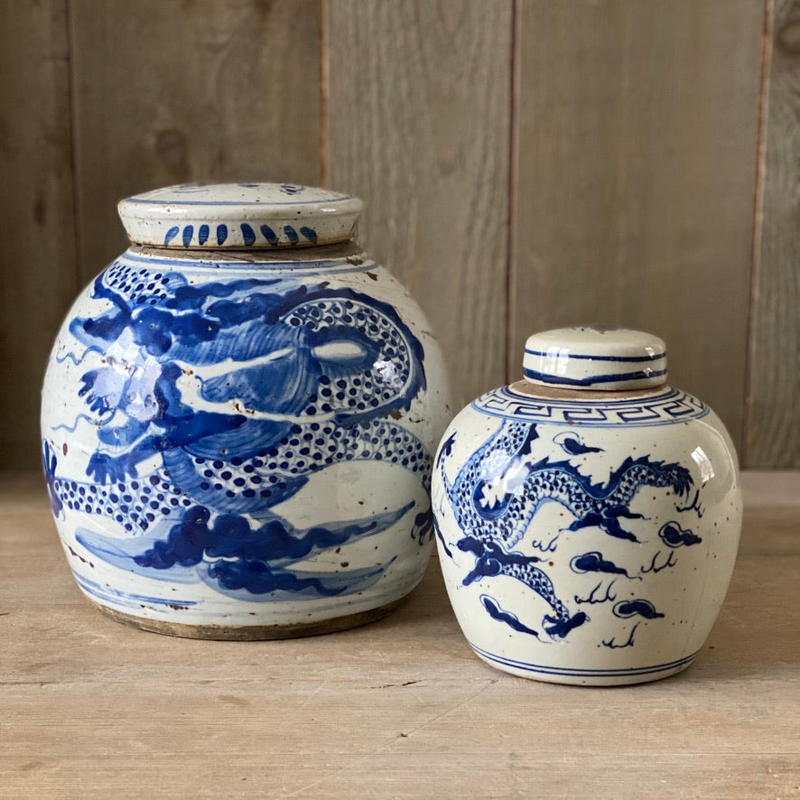 Medium (L) and small (R) dragon jars