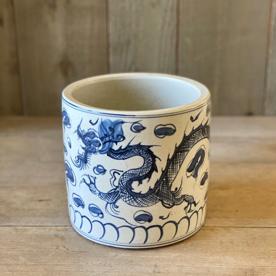 Chinese Porcelain Cachepot with Dragons
